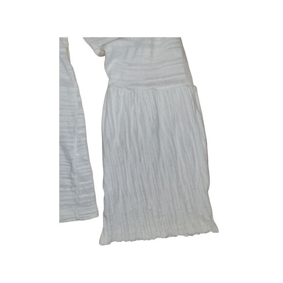 Minnie Rose Boho White Bell Sleeve V-neckline Shirt L - Picture 7 of 15